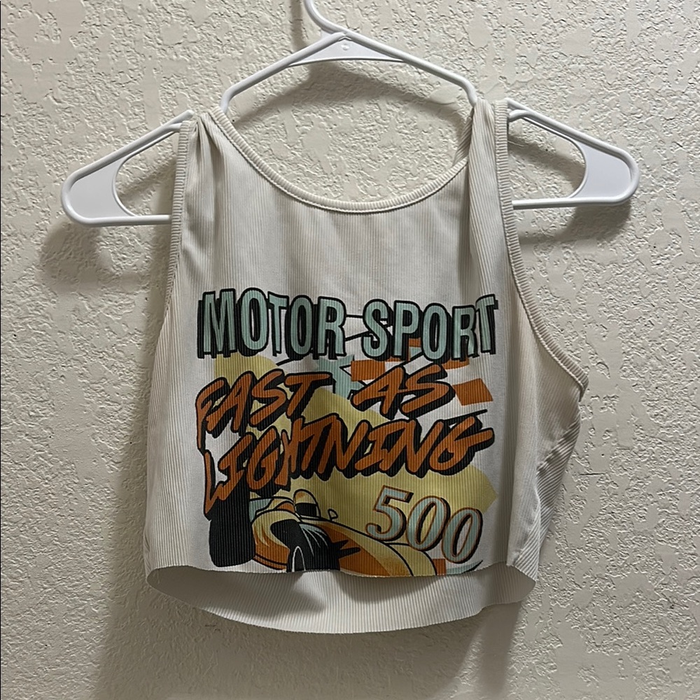 ROMWE MotorSport Cropped Tank